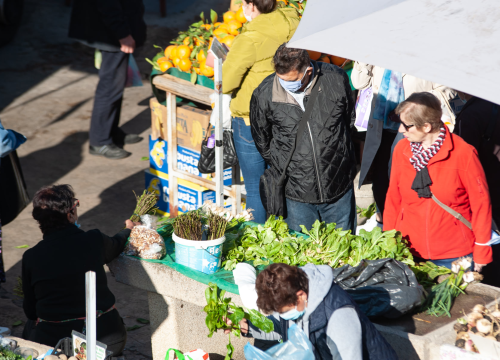 Fotografija 5 - Šibenčani se više-manje pridržavaju novih mjera: U điru po pijaci kupovalo se i s maskom i bez maske