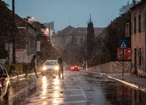 Fotografija 9 - Već je debelo proljeće, a u Šibeniku pada snijeg: Zadnji put tako je bilo 2018. godine