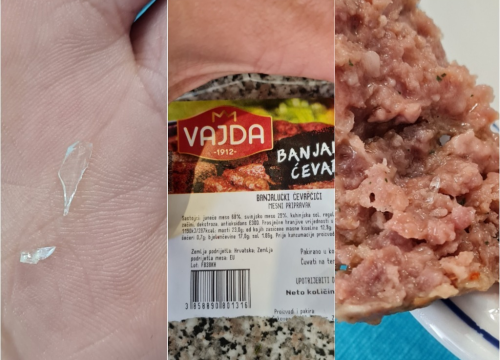 Vajda s tržišta povukla ćevape nakon što je naš novinar u njima pronašao staklo, ali pojma nemaju kako je završilo u mesu