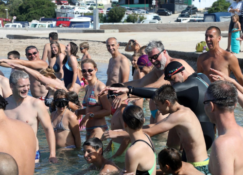 Ribafish jutros zaplivao do Krapnja, krajnji ovogodišnji cilj mu je otok Ugljan