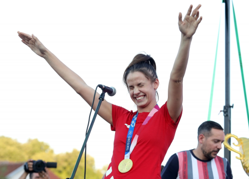 Zlatnu Mateu dočekali i u njenom Kninu: Ona je ponos Zvonimirovog grada i cijele Hrvatske