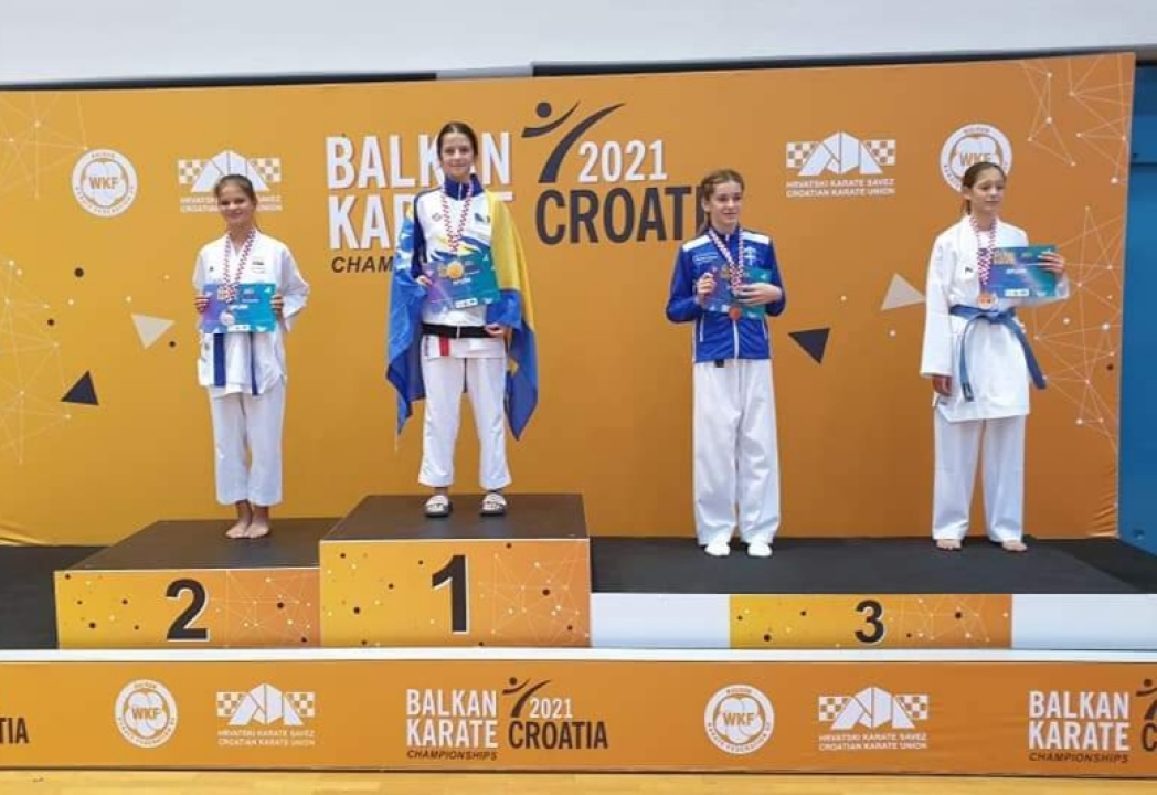 Uspjeh članice Karate kluba Šibenik 1066: Bronca zlatnog sjaja za Maru Mileta na Prvenstvu Balkana