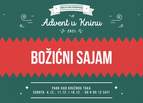Sutra počinje Božićni sajam u Kninu: Očekuju vas domaće delicije, originalne rukotvorine i najbolji božićni pokloni!
