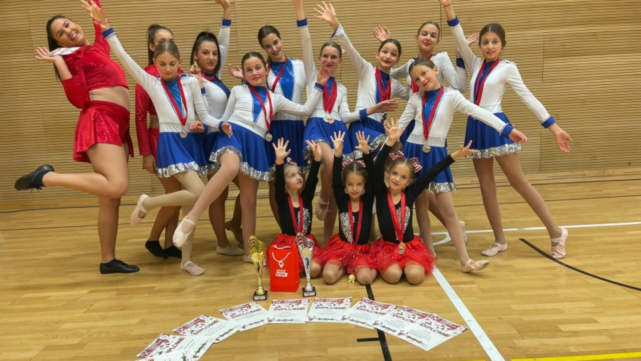 Mažoretkinje grada Vodica iz Zagreba se vratile s tri zlata, tri sebra i dvije bronce