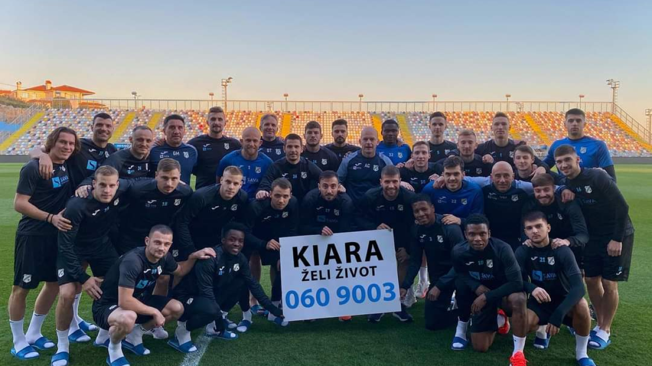 I Slaven Belupo i Rijeka priključili se akciji nogometaša Šibenika: Kiara želi život!
