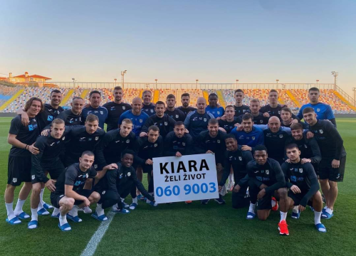 I Slaven Belupo i Rijeka priključili se akciji nogometaša Šibenika: Kiara želi život!