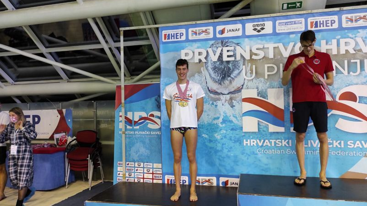 Plivači Šibenika Toni Slavica i Marija Kardum viceprvaci su Hrvatske
