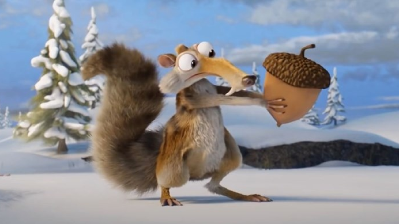 Scrat iz Ledenog doba konačno uhvatio žir: Pojeo ga s guštom