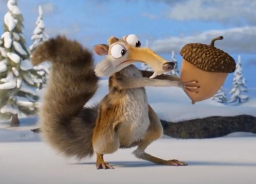 Scrat iz Ledenog doba konačno uhvatio žir: Pojeo ga s guštom