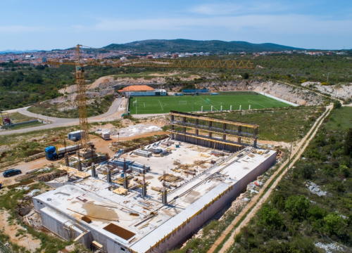 Pogledajte kako napreduje gradnja sportske dvorane u Vodicama