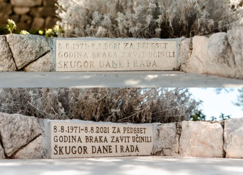 Fotografija 1 - Škugori dokaz da utjecaj ode kako je i došao, s novcem: Maknuta boja sa zavjetne ploče