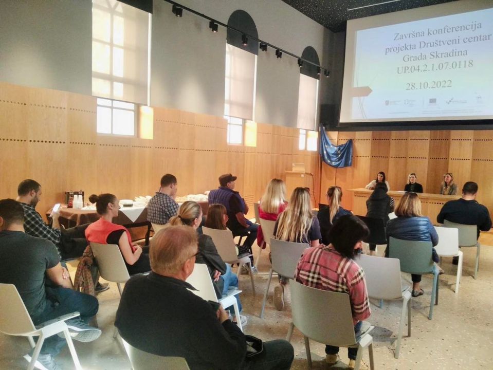 Projekt Društveni centar Grada Skradina uspješno je priveden kraju!