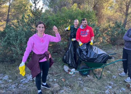 Fotografija 4 - Akcija čišćenja smeća uz biciklističku stazu na ulazu NP Krka: 'Odlučili smo slijediti primjer Gorana Šimića'