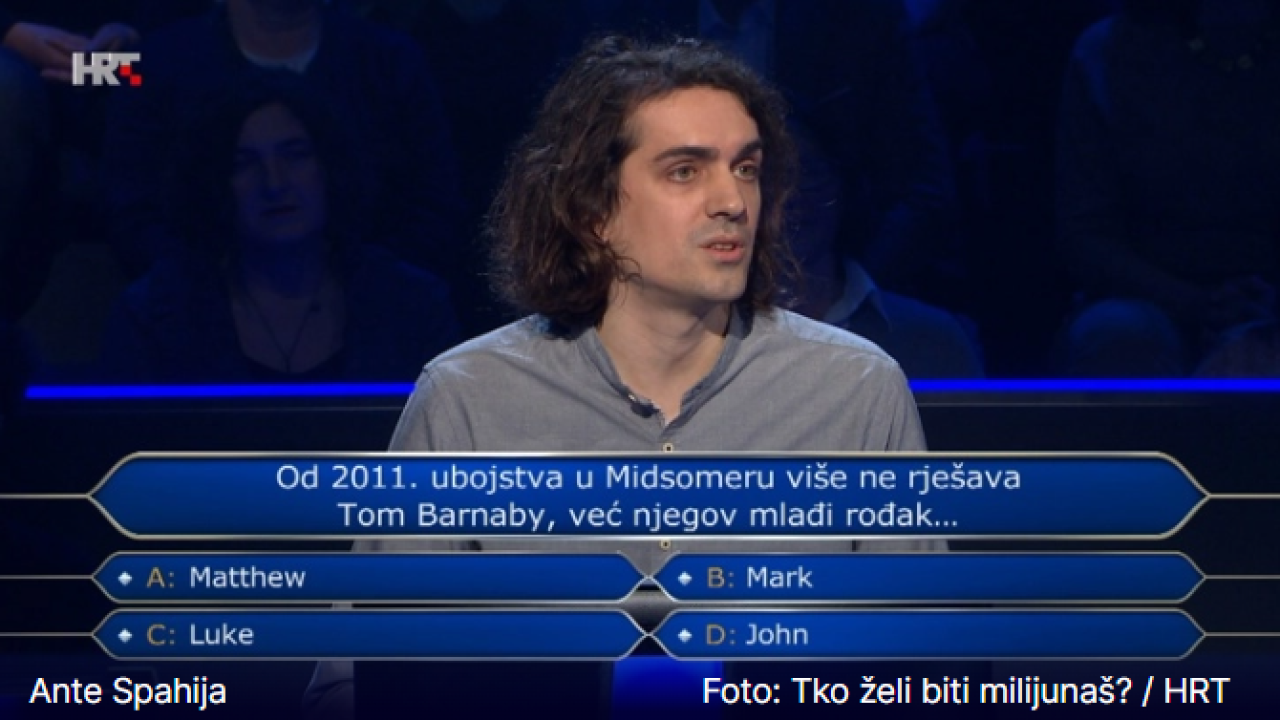 Šibenčanin Ante Spahija u Milijunašu: ' Zaslužili ste najveći pljesak naše publike'