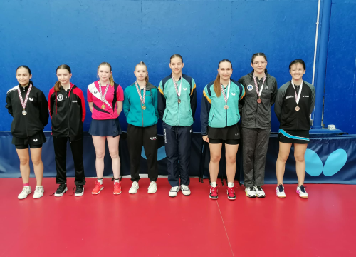 Stolnotenisačica Franka Miškić srebrna u parovima na kadetskom prvenstvu Hrvatske