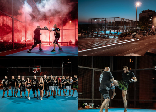 Funcuti bakljadom podržali Franu Vukovića na otvorenom treningu uoči borbe za naslov