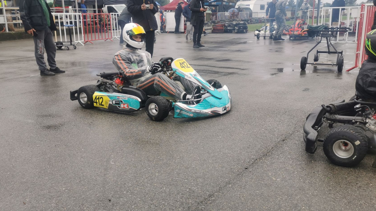 Šibenski kartingaš Franko Škugor odustao od utrke u kišnim uvjetima zbog vlastite sigurnosti