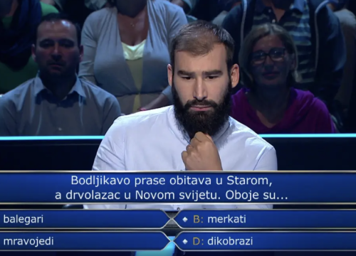 Dvoje Šibenčana u Miljunašu: Ante Živković osvojio 5 tisuća eura, Maja Petrić nastavlja u idućoj emisiji