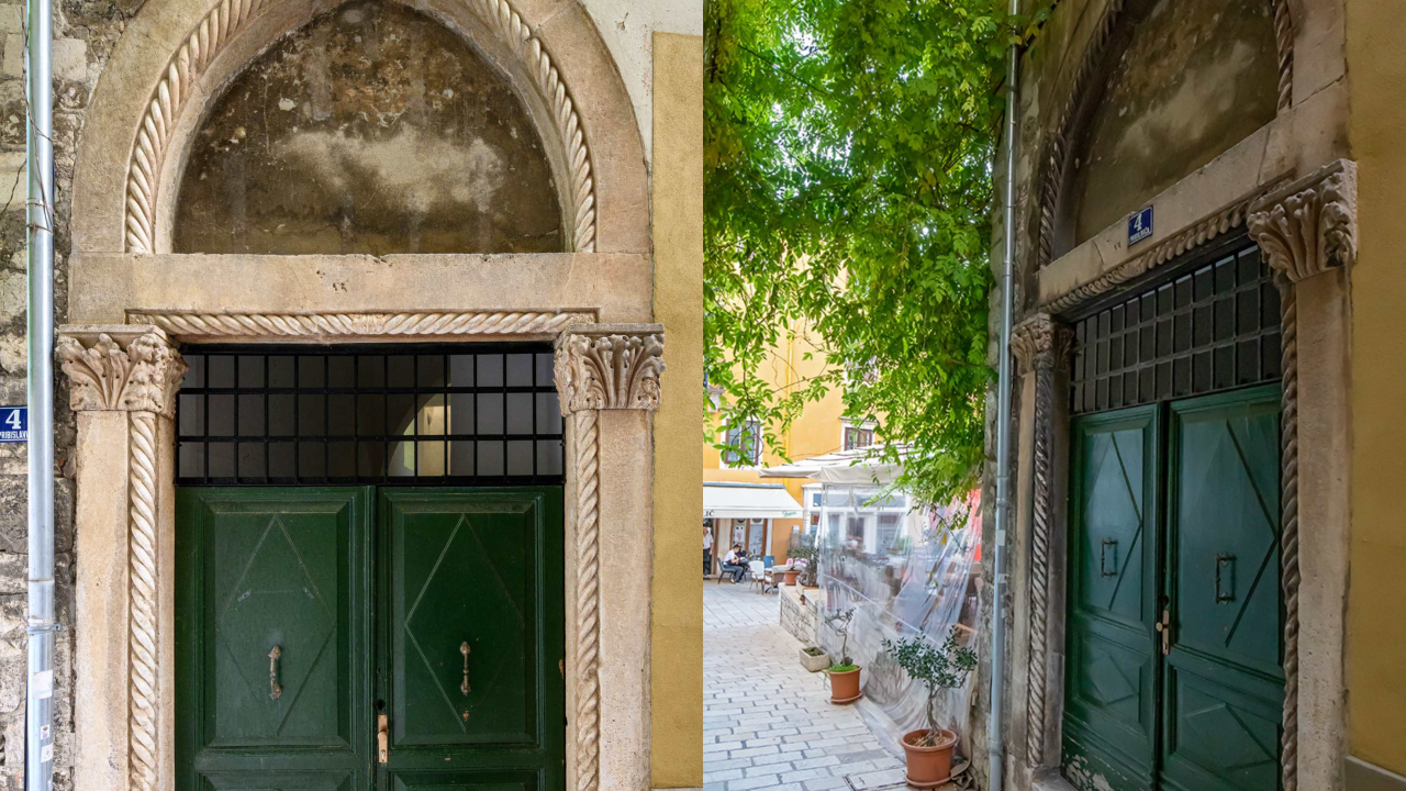 Društvo Juraj Dalmatinac obnovilo gotički portal iz 15. stoljeća pored Medulića