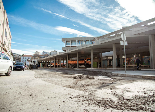 Fotografija 2 - Sanira se kolnik na Autobusnom kolodvoru: Privremeno se mijenjaju lokacije polazaka dijela autobusnih linija