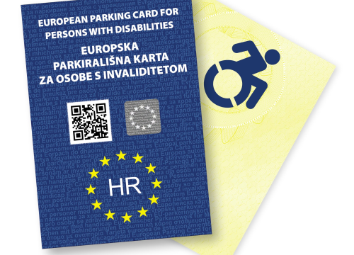 Hrvatska je prva država članica EU koja istodobno uvodi Europsku iskaznicu i Europsku parkirališnu kartu za osobe s invaliditetom