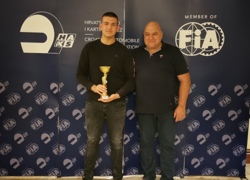 Član KK Dubrava-Šibenik Franko Škugor nagrađen za 3. mjesto u svojoj klasi