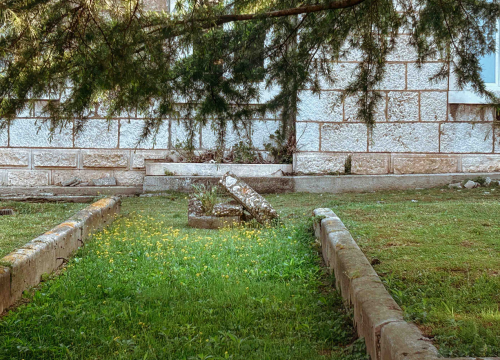 Dobri vrtlar Marko od starog zida u vrtu bolnice napravio skulpturu s cvijećem