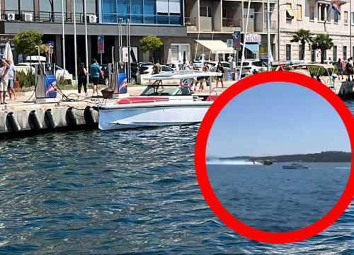 U Šibeniku izbjegnuta katastrofa! Gliserom na kanader koji je gasio požar