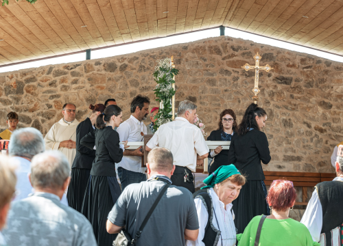 Fotografija 35 - Velik broj vjernika okupio se u marijanskom svetištu u Vrpolju: Misu predvodio biskup Rogić