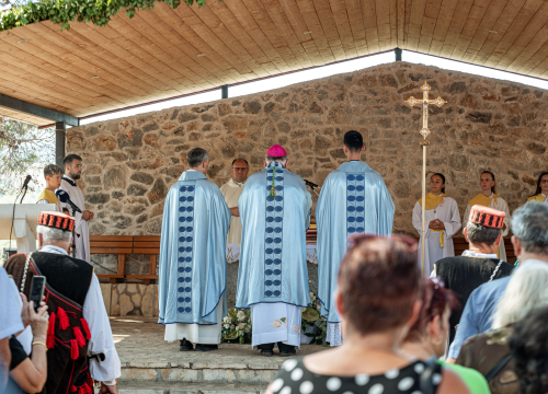 Fotografija 37 - Velik broj vjernika okupio se u marijanskom svetištu u Vrpolju: Misu predvodio biskup Rogić