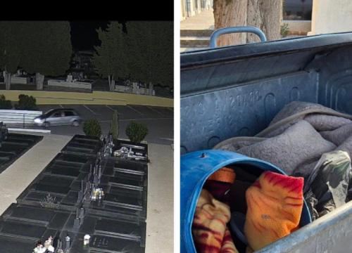 Usred noći ušao autom na groblje Kvanj i iskrcao svoje smeće u kontejner