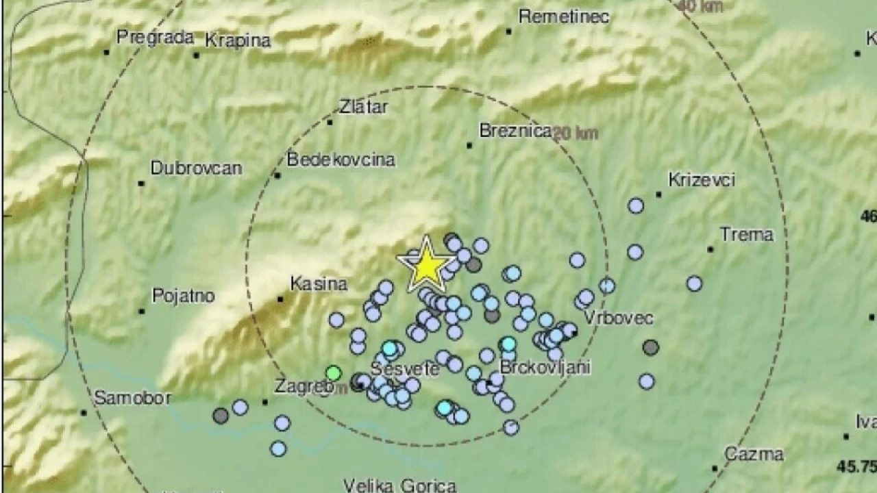 Potres uznemirio stanovnike Zagreba i okolice