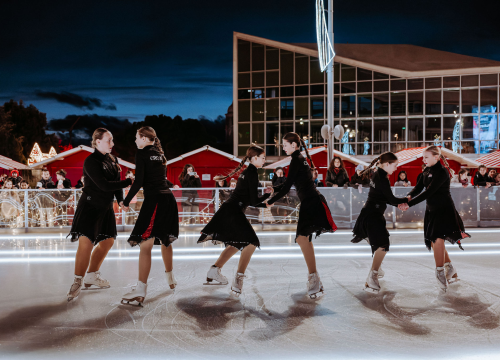 Zagrebačke pahuljice priredile pravu bajku na šibenskom klizalištu