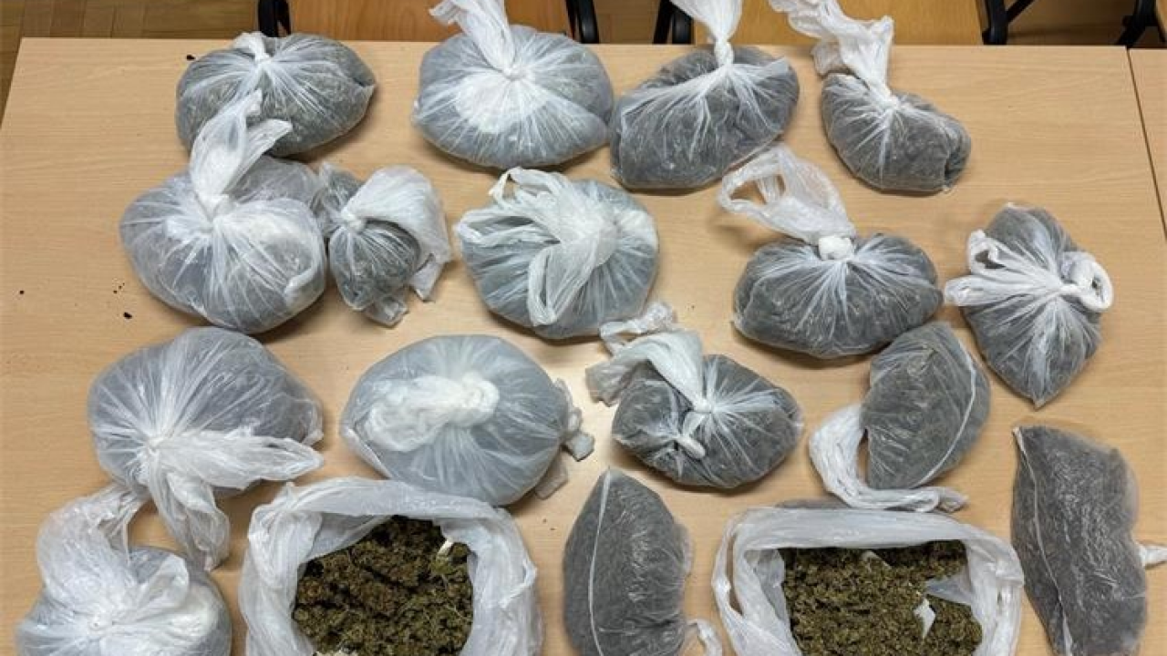 Pretragom kuće na području Šibenika policija pronašla više od 2 kilograma marihuane