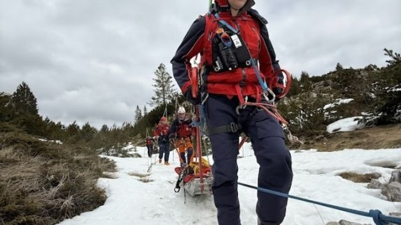 HGSS stanica Šibenik održala zimsku vježbu na Čvrsnici