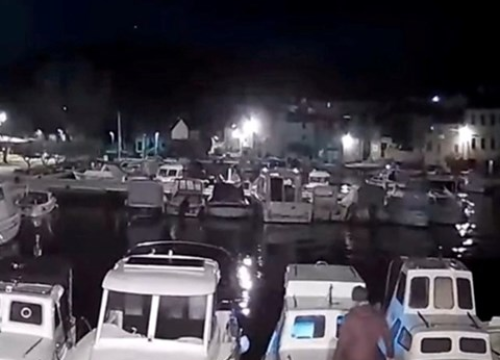 Pogledajte snimku: Kamere zabilježile potres na Zlarinu