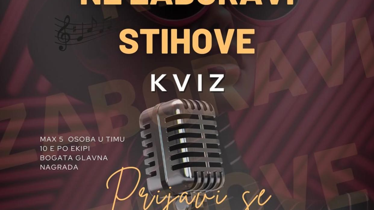 Tjedan u Mozartu: Nastup Petra Dragojevića i kviz 'Ne Zaboravi Stihove'