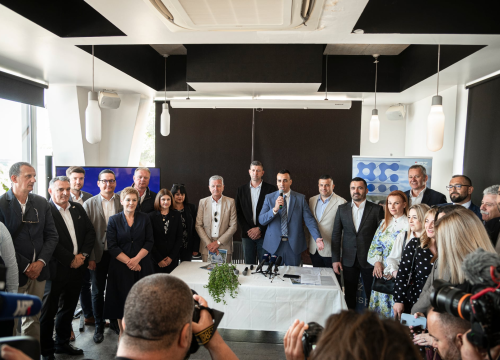 Fotografija 15 - Paško Rakić predstavio program i listu: 'Poseban naglasak dati ću na razvoj unutrašnjosti županije'