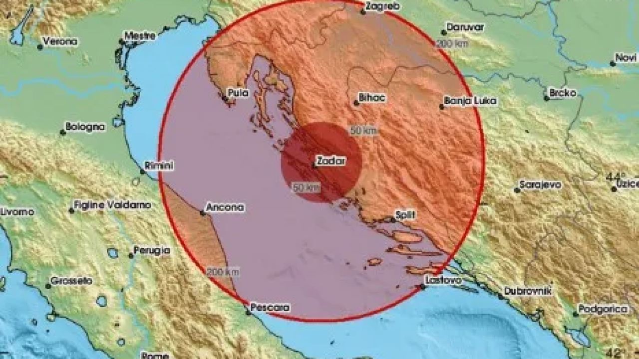 Jutros se opet treslo na području Dalmacije