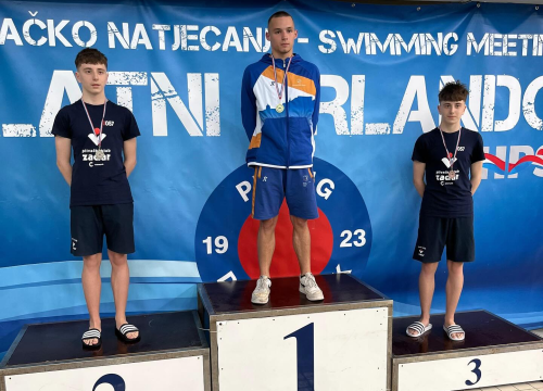 Plivač Šibenika Josip Silov osvojio tri medalje na tradicionalnom mitingu u Dubrovniku