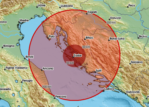 Potres s epicentrom kod Zadra: 'Dobro je zatreslo i zagrmjelo, puklo je kao bomba'