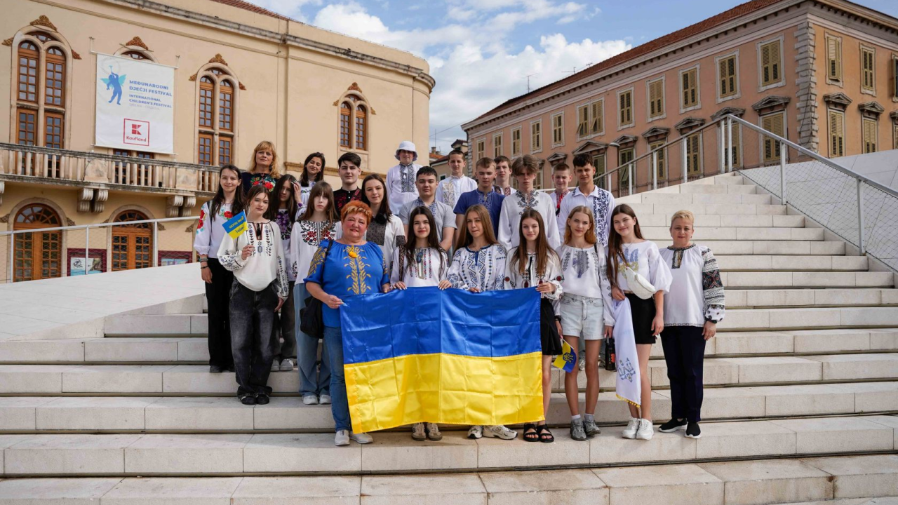 Grad djece za djecu Ukrajine: Šibenik ugostio male goste iz Ivano-Frankivska