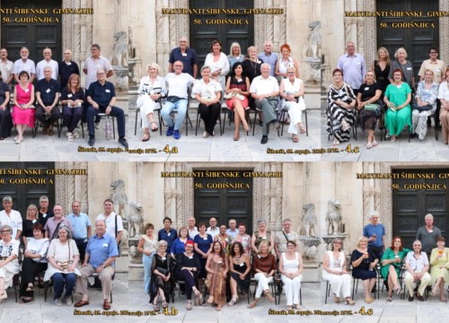 Zlatna obljetnica Gimnazije Antuna Vrančića: Generacija 1975. proslavila 50 godina od mature