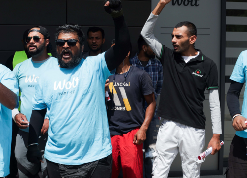 Dostavljači prosvjedovali ispred Wolta, traže kolektivne pregovore