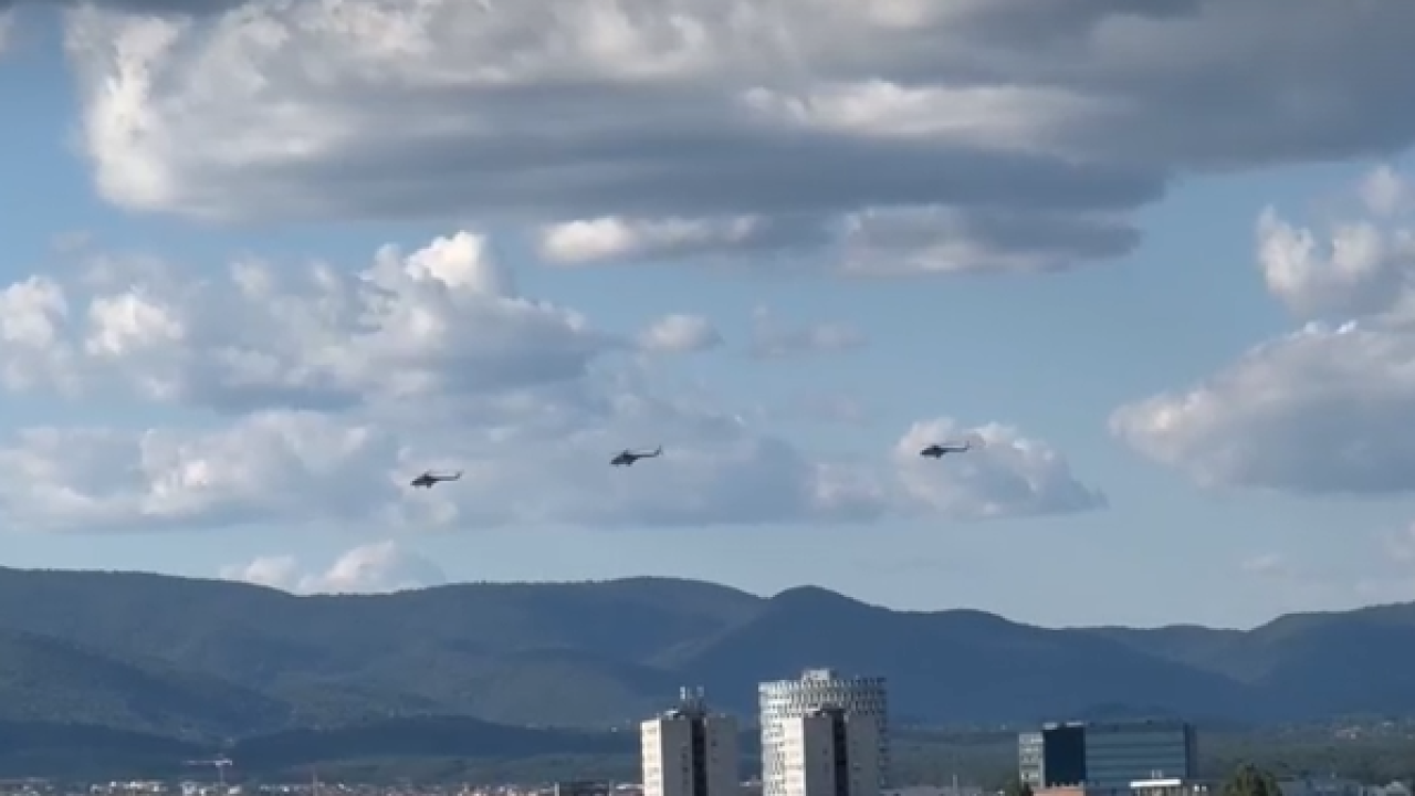 Generalna proba za sutrašnji svečani mimohod: Nad Zagrebom letjelice HRZ-a
