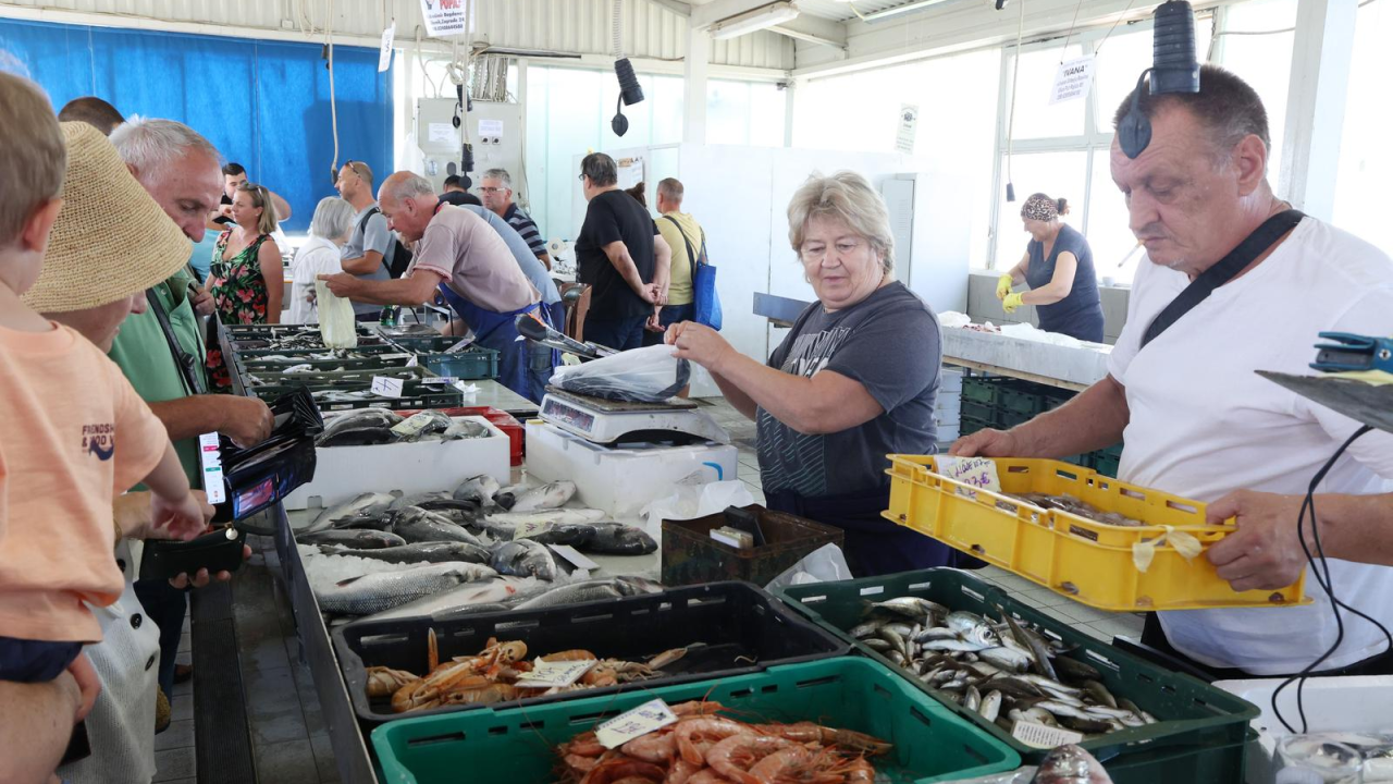 Petak je, dan od ribe, na šibenskoj peškariji bogata ponuda