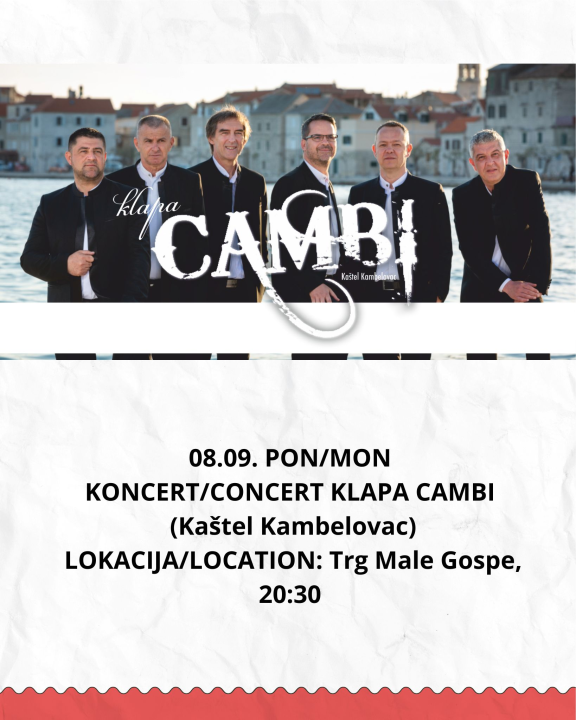 FOTO: Klapa Cambi otvara završni tjedan Ljeta u Skradinu nezaboravnim koncertom