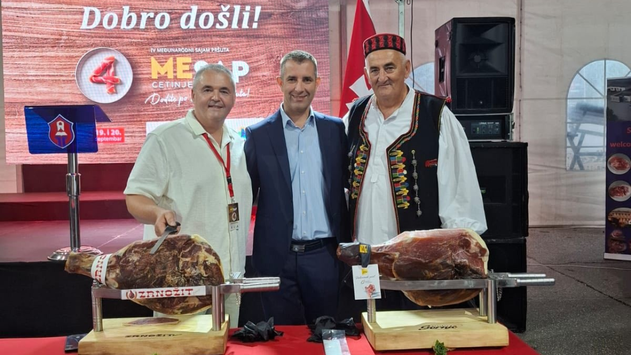 Grad Drniš u Cetinju sudjeluje na 4. Međunarodnom sajmu pršuta