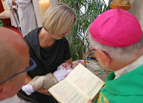 Fotografija 3 - Biskup Rogić podijelio sakrament krštenja osmom djetetu obitelji Peran