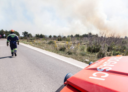 Gorjelo na području Širitovaca, vodički vatrogasci gasili vatru na objektu